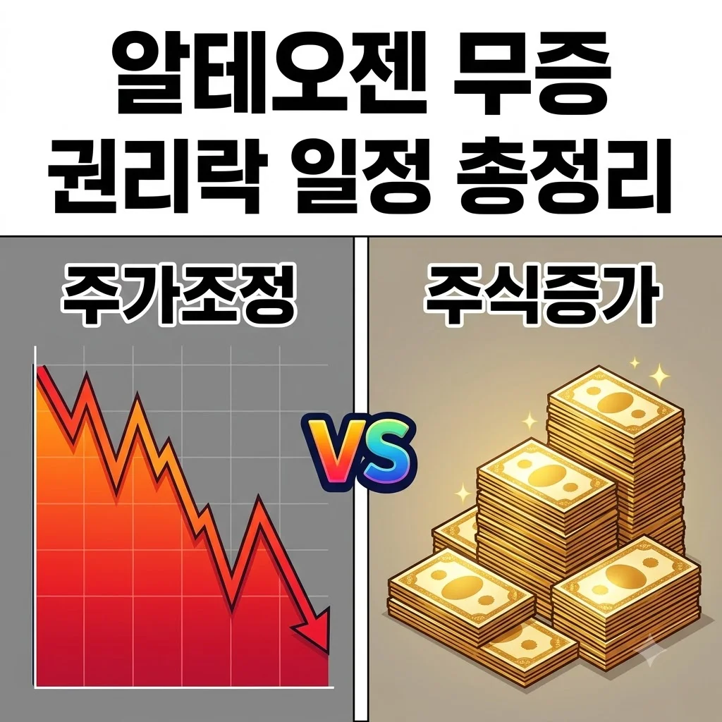 알테오젠 무상증자 일정 및 권리락 대응 전략! 주가 변동 핵심 정리