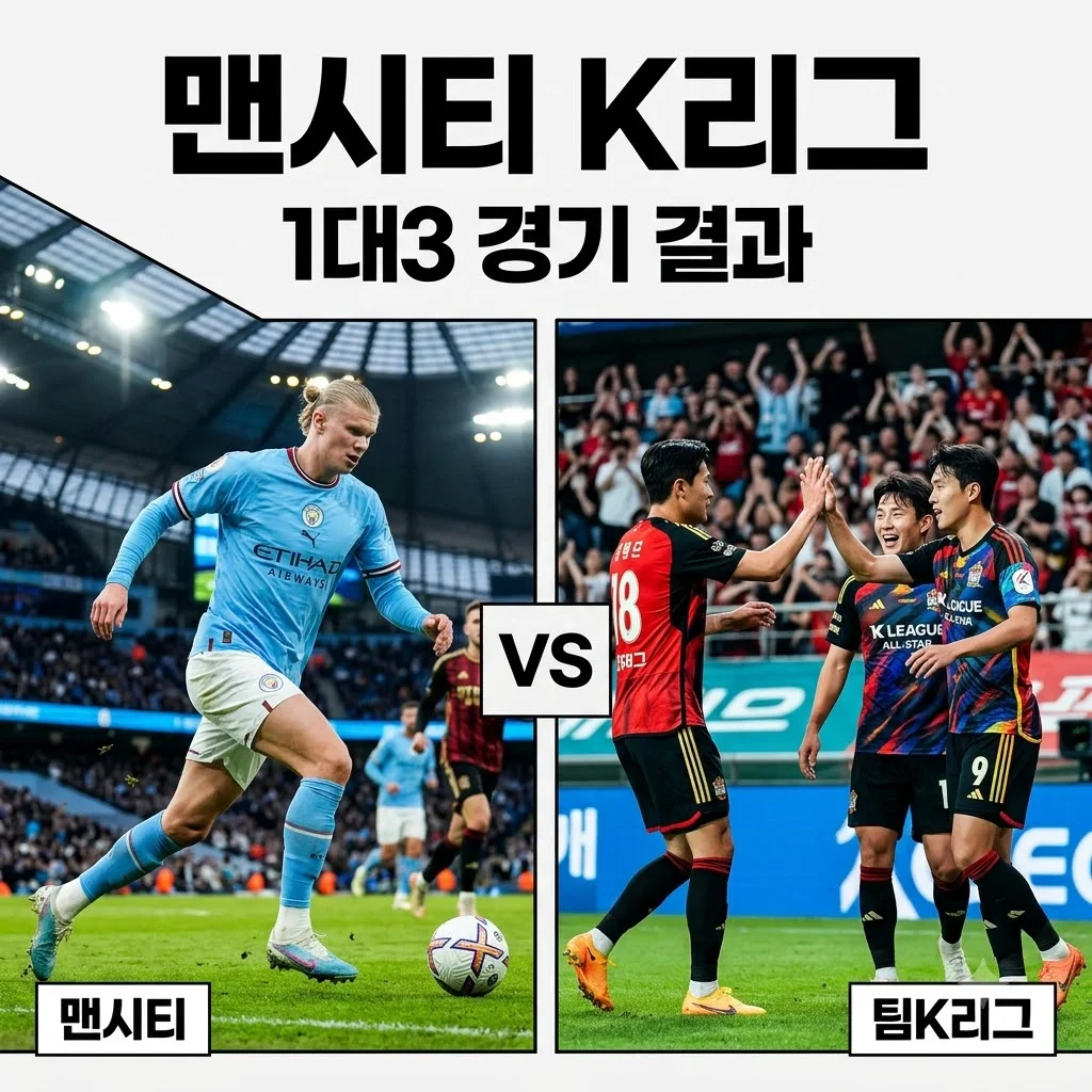 맨시티 k리그 결과 분석: 팀 K리그 김대원 만회골에도 1-3 패배