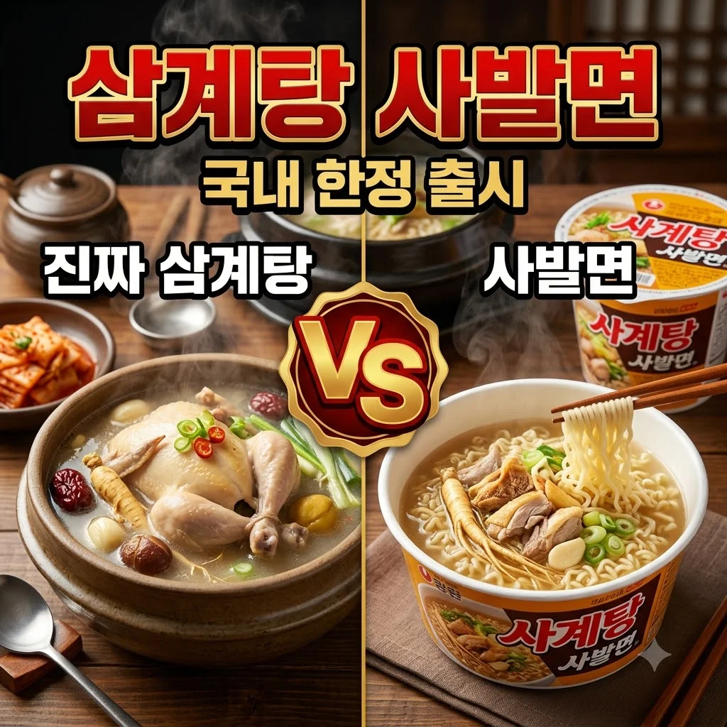 삼계탕 사발면 국내 한정 출시! 구매 방법 및 일본판 비교 후기