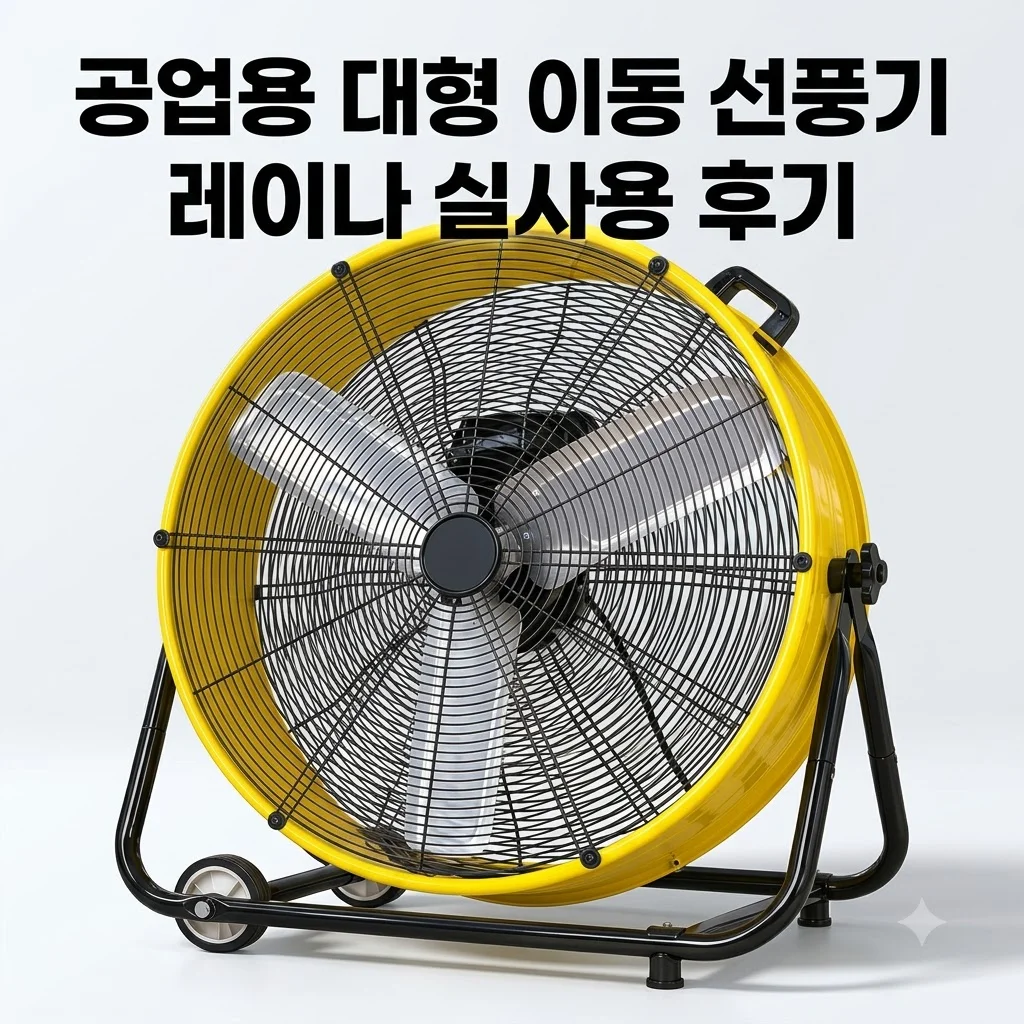 공업용 대형 선풍기 레이나 이동형 바퀴달린 공장 현장 써큘레이터 후기