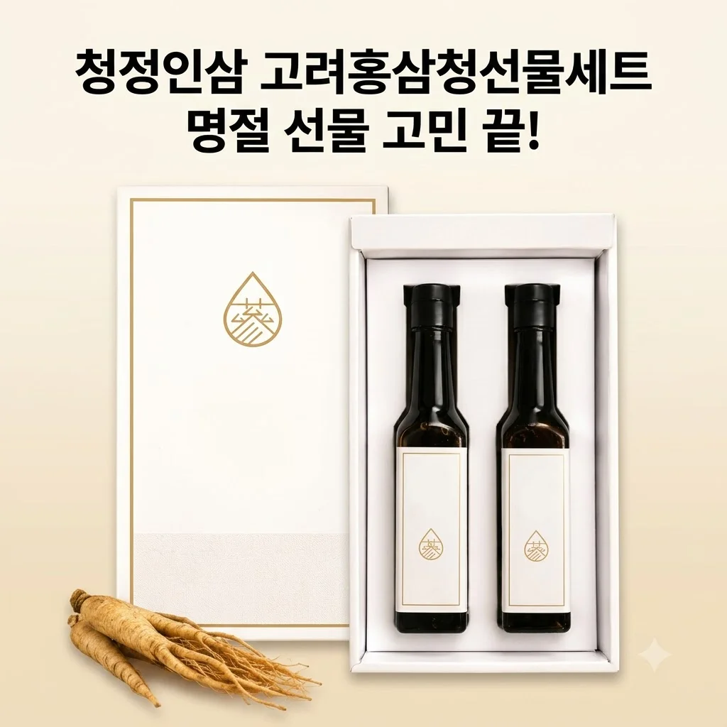 청정인삼 고려홍삼청선물세트, 명절 선물 고민 끝! 가성비와 품격 다 잡은 비밀