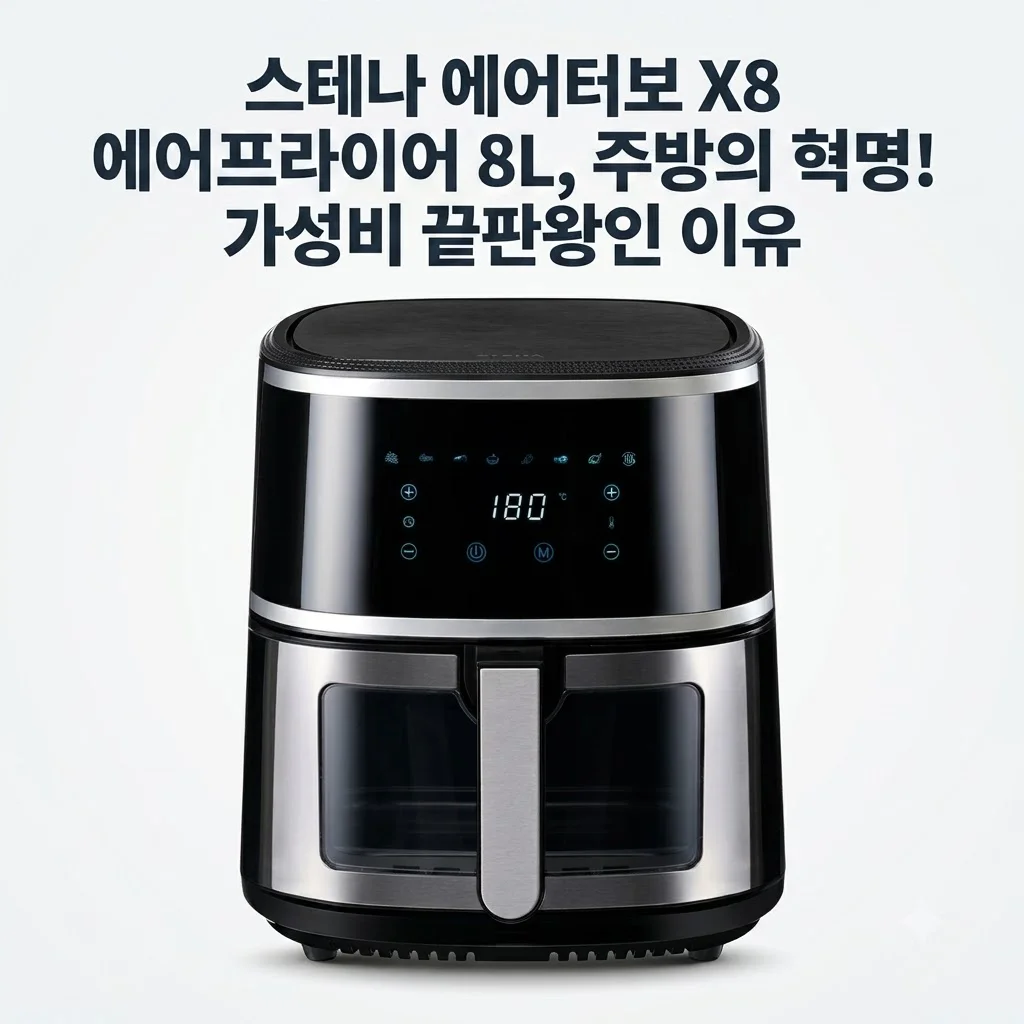 스테나 에어터보 X8 에어프라이어 8L, 주방의 혁명! 가성비 끝판왕인 이유