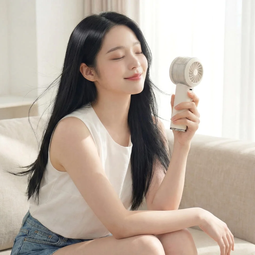 오아 아이스볼트미스트 휴대용 선풍기 미니 급속 냉각 이중쿨링 BLDC 핸디 핸드 손풍기 상세 이미지 2