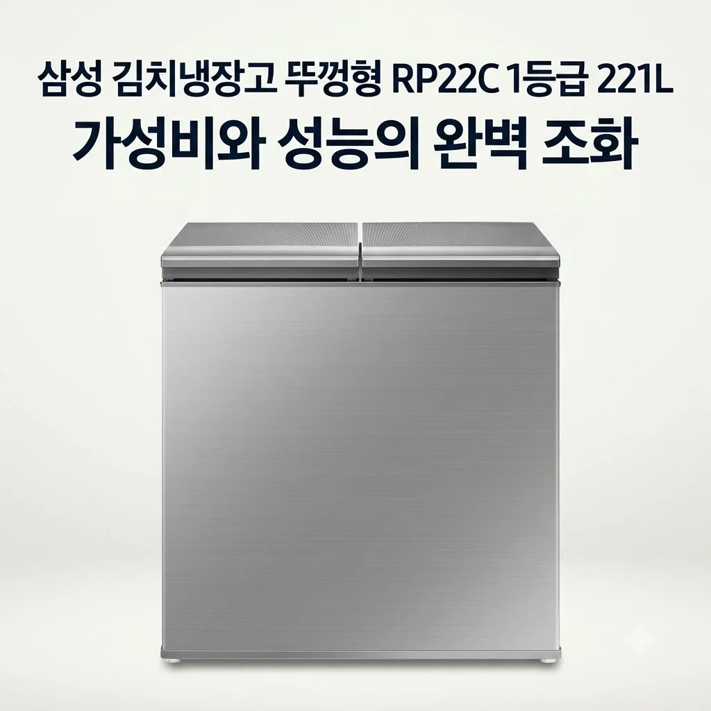 삼성 김치냉장고 뚜껑형 RP22C 1등급 221L 가성비와 성능의 완벽 조화