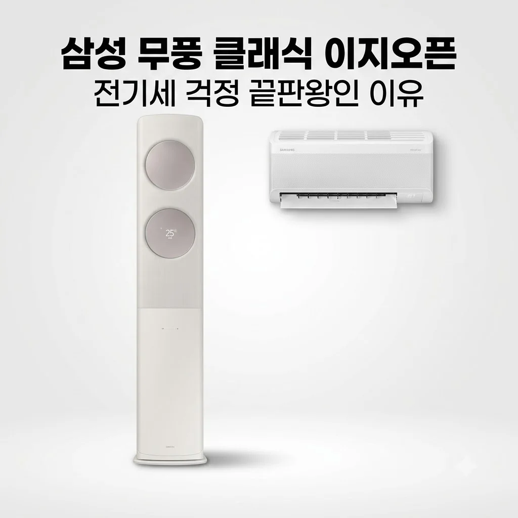삼성 무풍 클래식 이지오픈 AF70F17D24ER4S 에어컨, 전기세 걱정 끝판왕인 이유