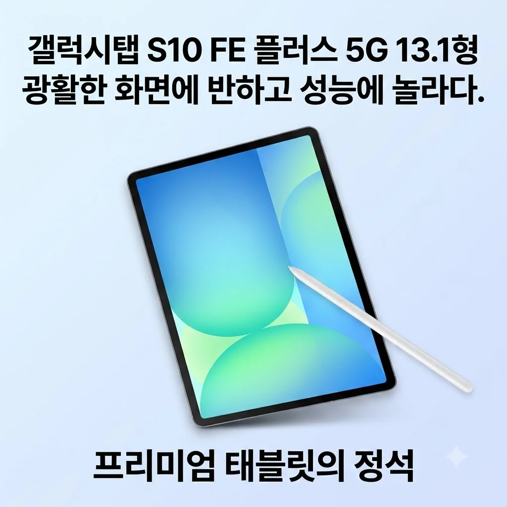갤럭시탭 S10 FE 플러스 5G 13.1형 광활한 화면에 반하고 성능에 놀라다