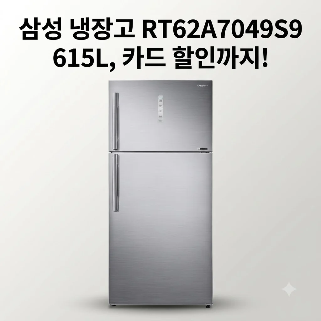 삼성 냉장고 RT62A7049S9 615L 대용량 2도어, 카드 할인까지?