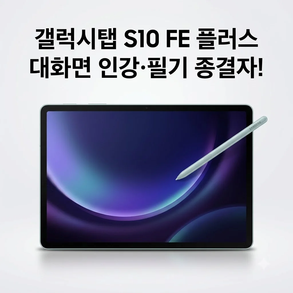 갤럭시탭 S10 FE 플러스 WiFi 256GB 대화면 태블릿, 인강·필기용으로 이거면 끝!