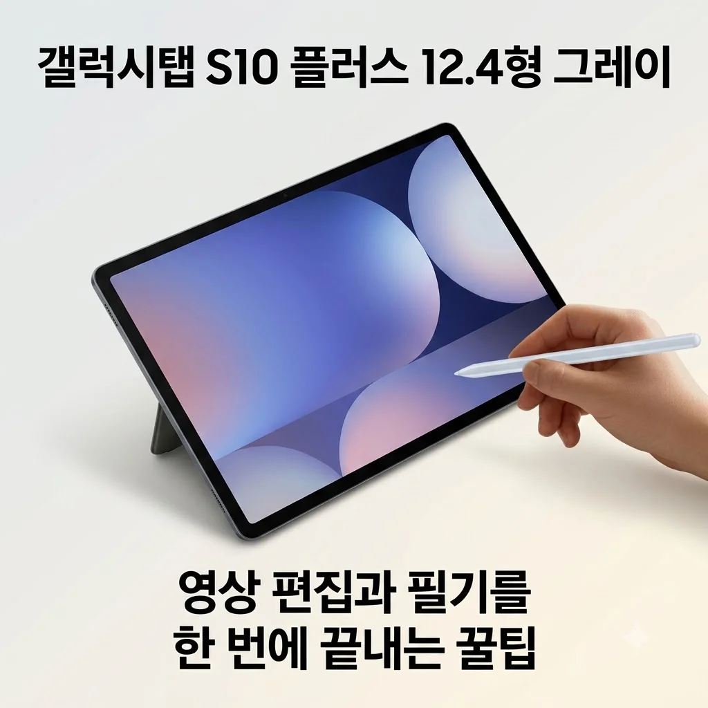 갤럭시탭 S10 플러스 12.4형 그레이, 영상 편집과 필기를 한 번에 끝내는 꿀팁