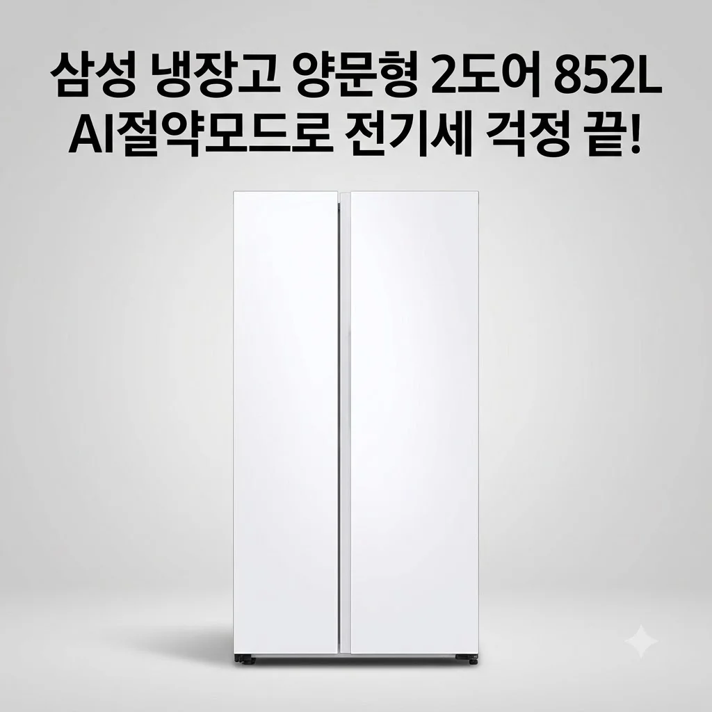 삼성 냉장고 양문형 2도어 852L AI절약모드로 전기세 걱정 끝!
