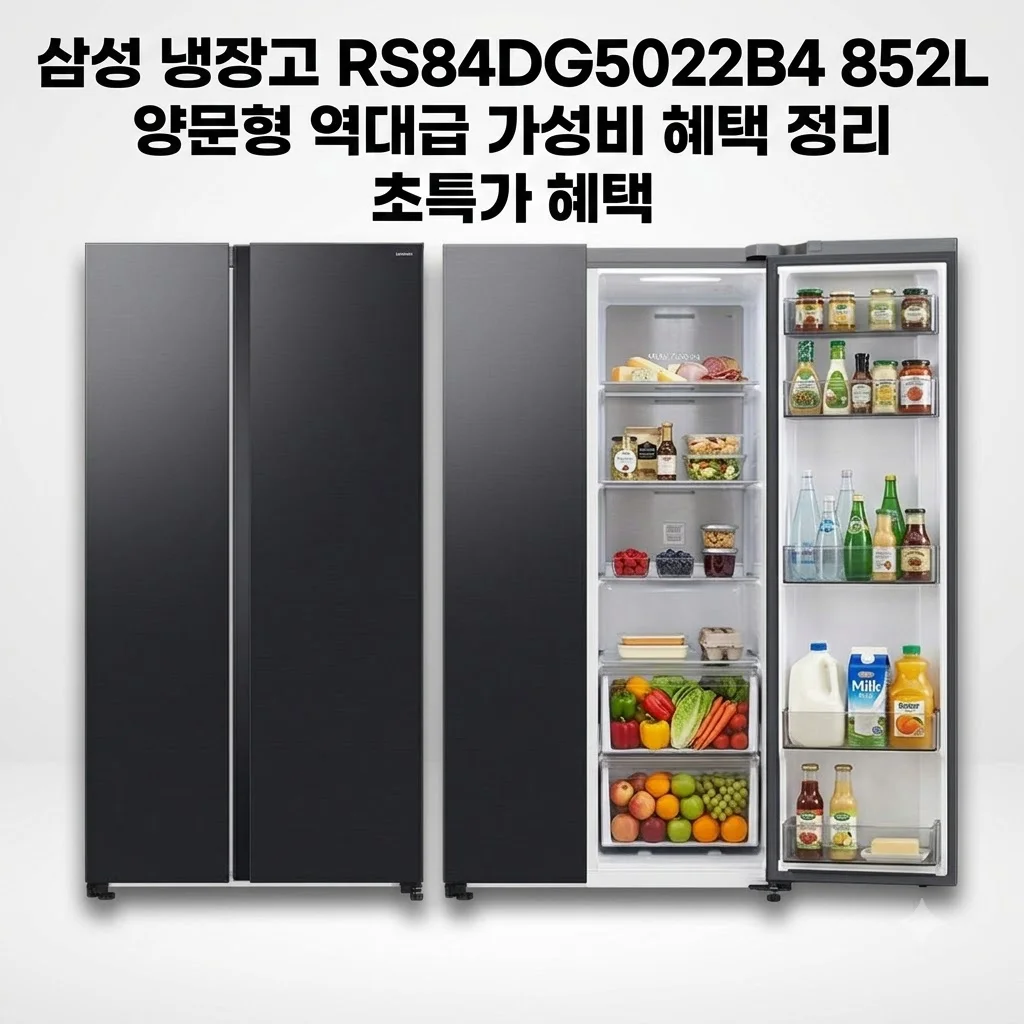 삼성 냉장고 RS84DG5022B4 852L 양문형 역대급 가성비 혜택 정리
