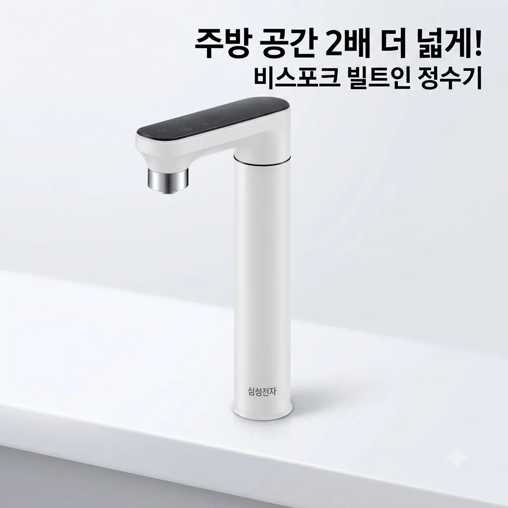 삼성전자 비스포크 RWP54421BF7M 정수기 빌트인으로 주방 공간 2배 넓게 쓰는 비결