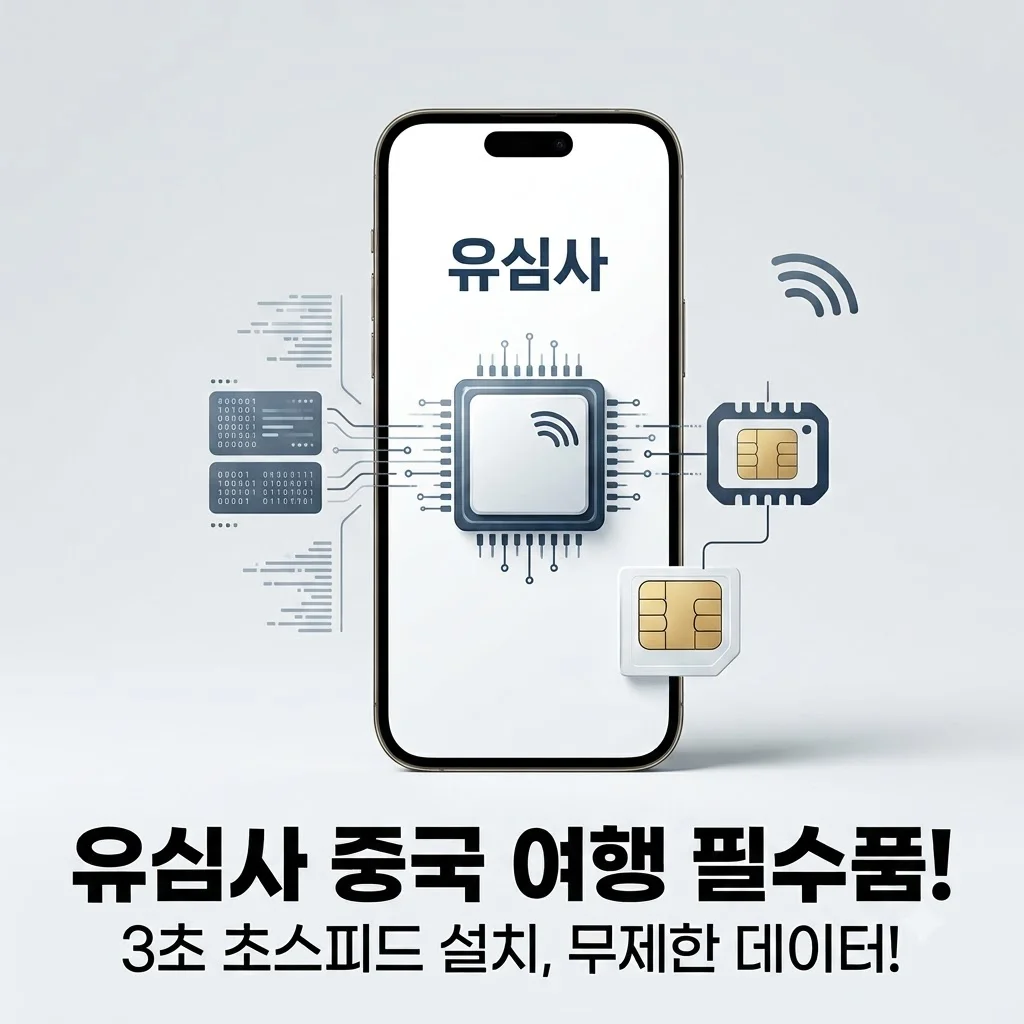 중국 이심 eSIM 유심사 상하이 장가계 데이터 무제한, 설치 3초면 끝?