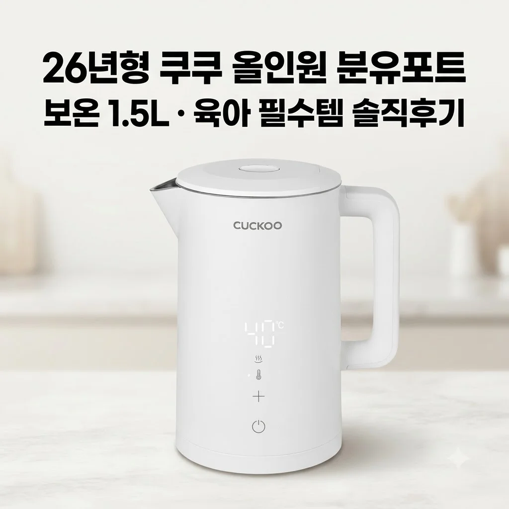 쿠쿠 올인원 분유포트 CK-F150TW 26년형 육아 필수템 보온 1.5L 솔직후기