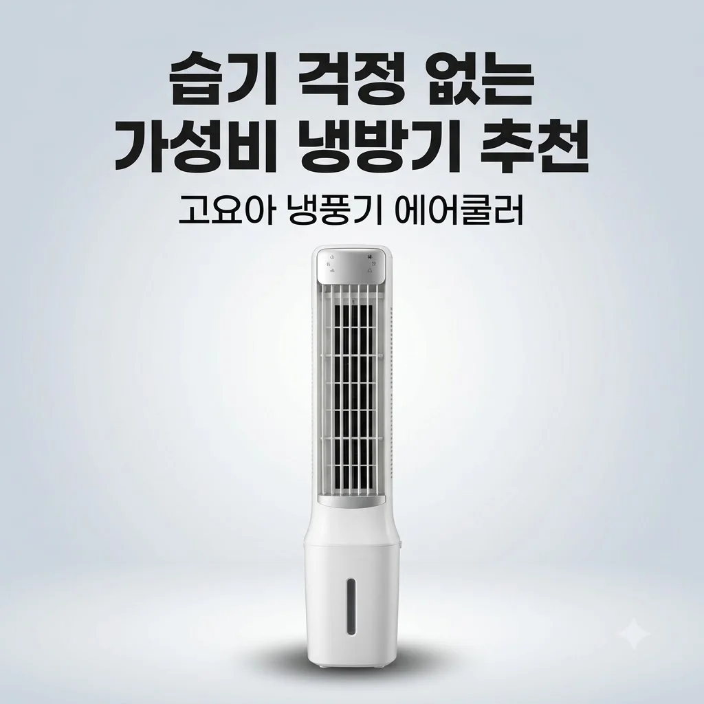 고요아 냉풍기 에어쿨러 이동식 에어컨 습기 걱정 없는 가성비 냉방기 추천