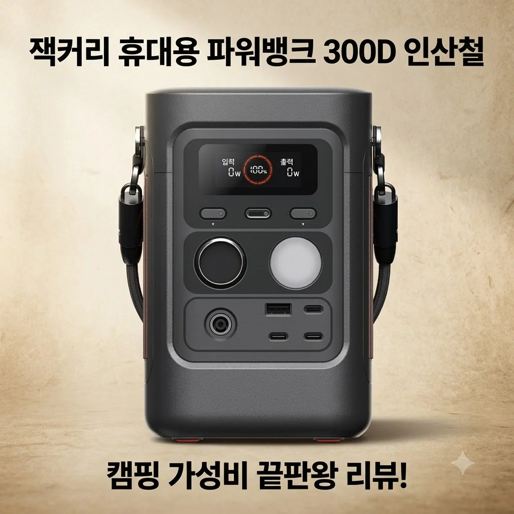 잭커리 휴대용 파워뱅크 300D 인산철 캠핑용 보조배터리 가성비 끝판왕 리뷰