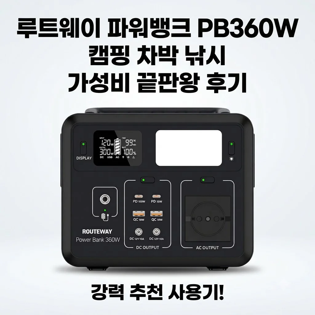 루트웨이 파워뱅크 PB360W 캠핑 차박 낚시 가성비 끝판왕 후기