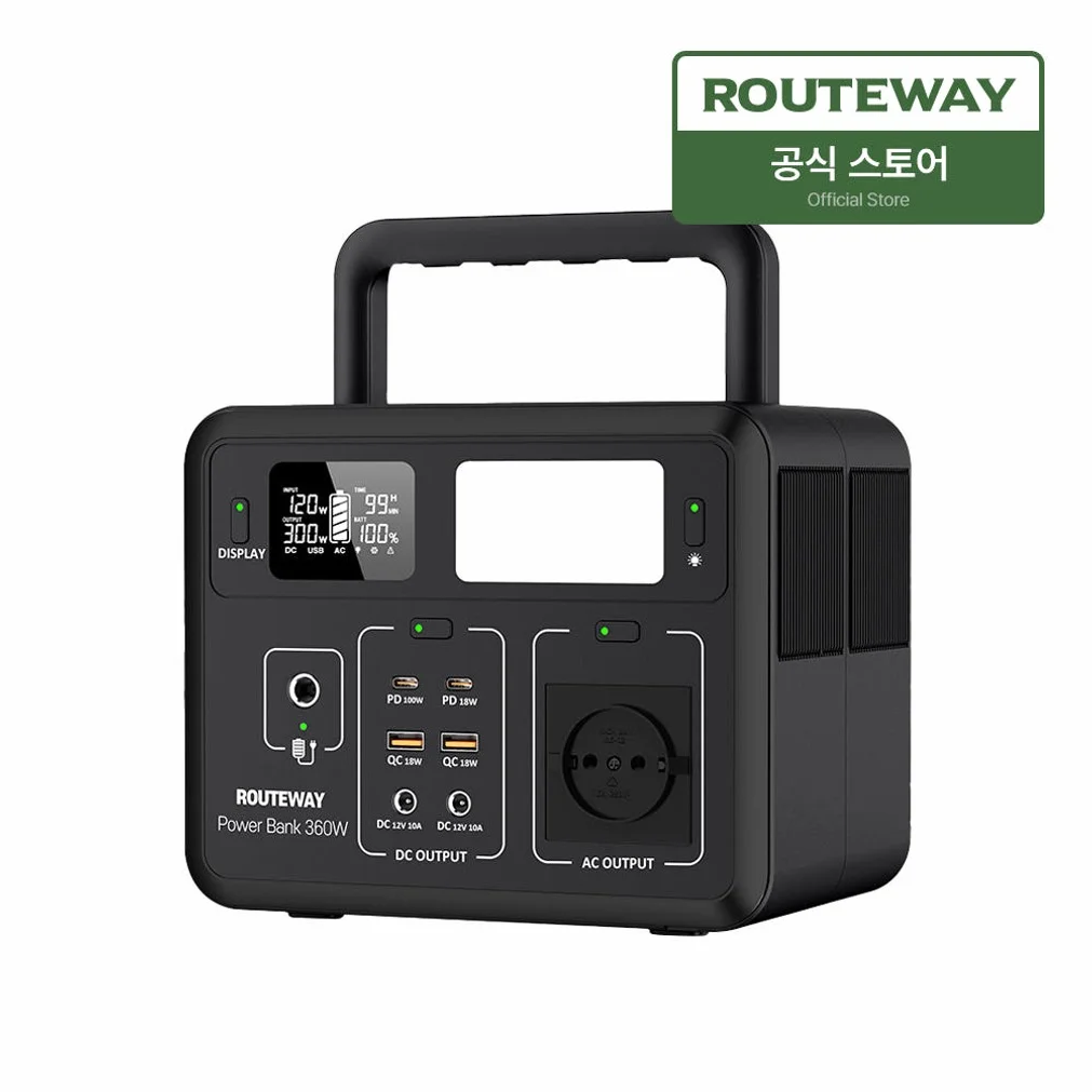 루트웨이 파워뱅크 PB360W 캠핑용 파워뱅크 19.2V 15000mAh 차박낚시용 상세 이미지 4