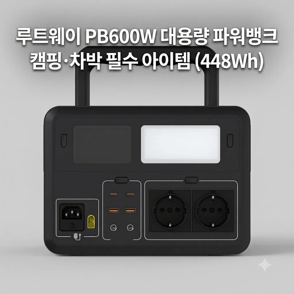 루트웨이 PB600W 파워뱅크 캠핑 차박용 448Wh 대용량 보조배터리 가성비 추천