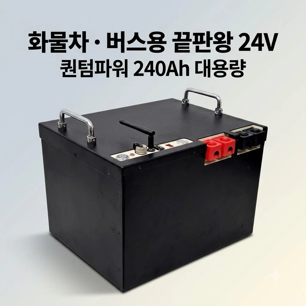 MD홍 파워뱅크 24V 240Ah 퀀텀파워 화물차 버스 인산철 배터리 끝판왕