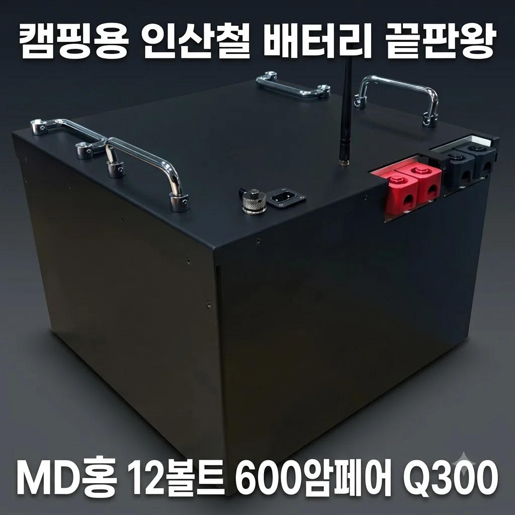 MD홍 파워뱅크 12V 600A Q300 캠핑용 인산철 배터리 끝판왕