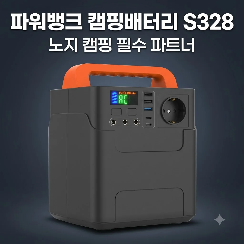 파워뱅크 캠핑배터리 트리아이나 S328 노지 캠핑의 필수 파트너