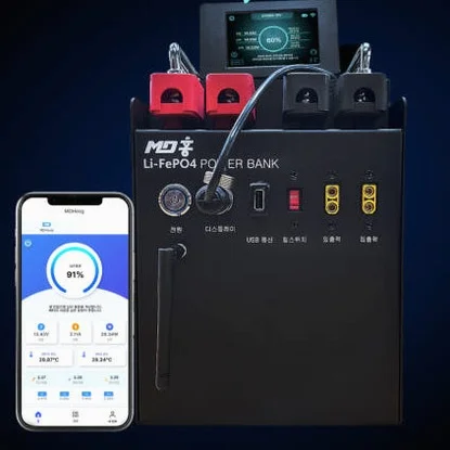 신형 MD홍 파워뱅크 12V 600Ah 직사각 롱바디 퀀텀파워 캠핑용 인산철 배터리 상세 이미지 4