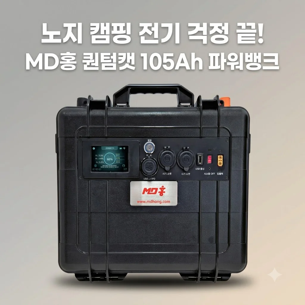 MD홍 퀀텀캣 가방형 105Ah 파워뱅크 노지 캠핑 전기 걱정 끝내는 비결