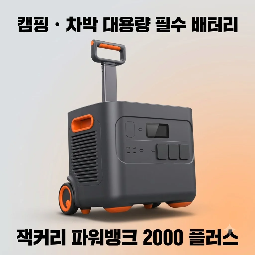 잭커리 파워뱅크 2000 플러스 plus 캠핑 차박 필수품 대용량 배터리 추천