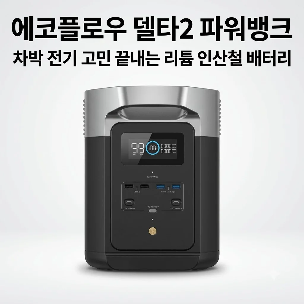 에코플로우 델타2 파워뱅크, 차박 전기 고민 끝내는 리튬 인산철 배터리