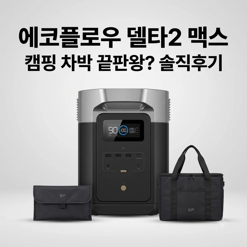 에코플로우 델타2 맥스, 캠핑 차박 끝판왕? 인산철 배터리 가방 세트 솔직후기
