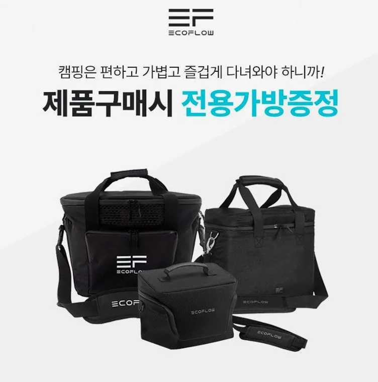 에코플로우 델타2 맥스 인산철 배터리 올인원 캠핑 차박 가방 세트 상세 이미지 3