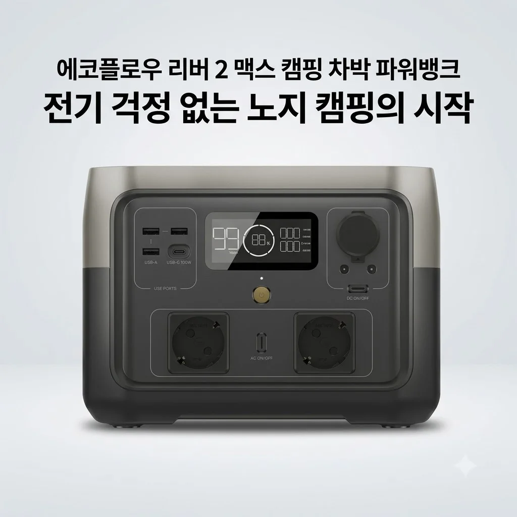 에코플로우 리버 2 맥스 캠핑 차박 파워뱅크, 전기 걱정 없는 노지 캠핑의 시작