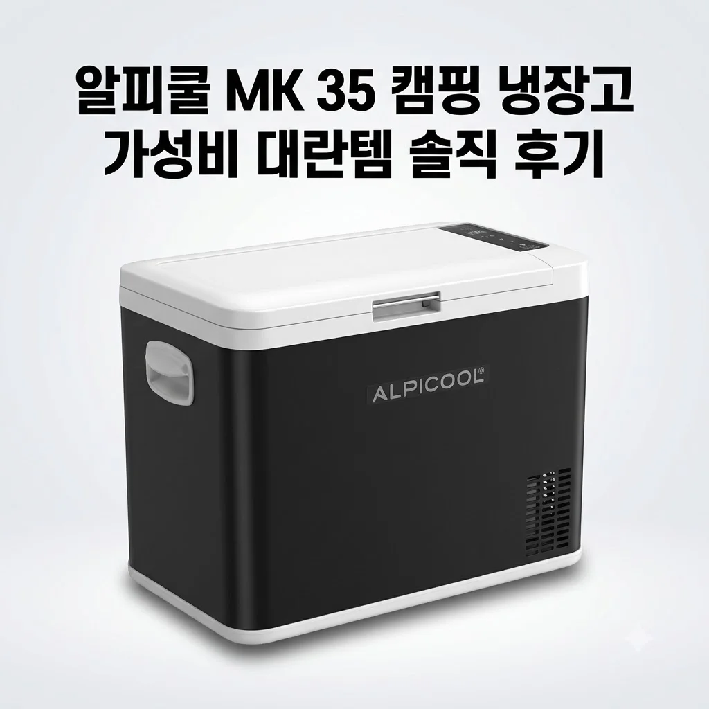 알피쿨 MK 35 캠핑 냉장고, 얼음물 2L도 거뜬? 가성비 대란템 솔직 후기