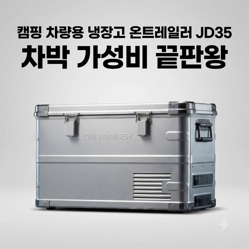 캠핑 차량용 냉장고 온트레일러 JD35 차박 가성비 끝판왕