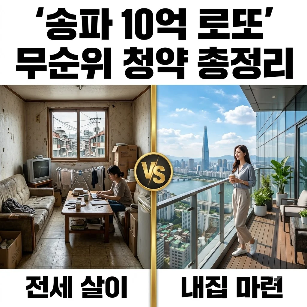 송파시그니처롯데캐슬 무순위 줍줍 청약 자격 분양가 시세차익 10억 로또 분석