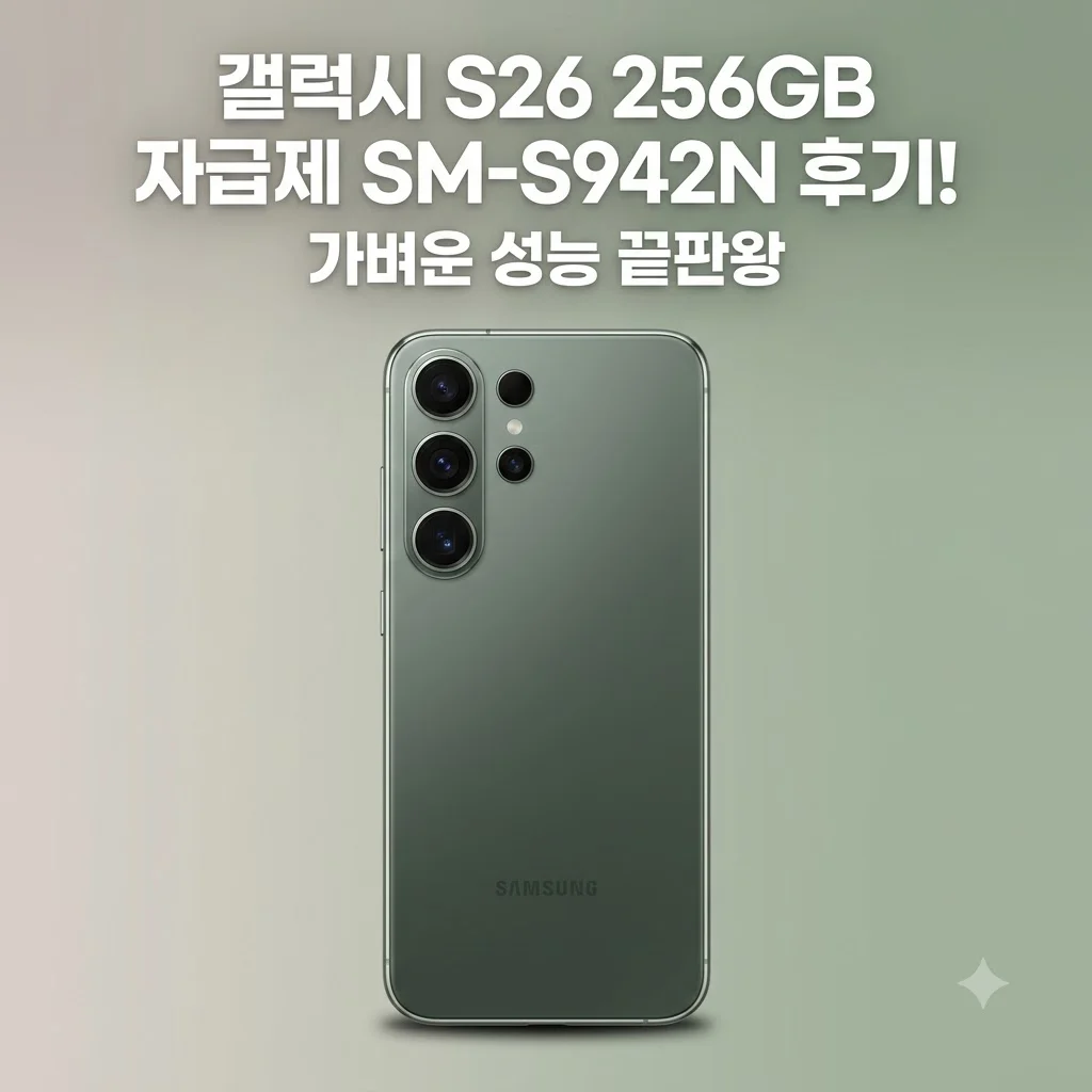 갤럭시 S26 256GB 자급제 SM-S942N 후기! 가벼운 성능 끝판왕