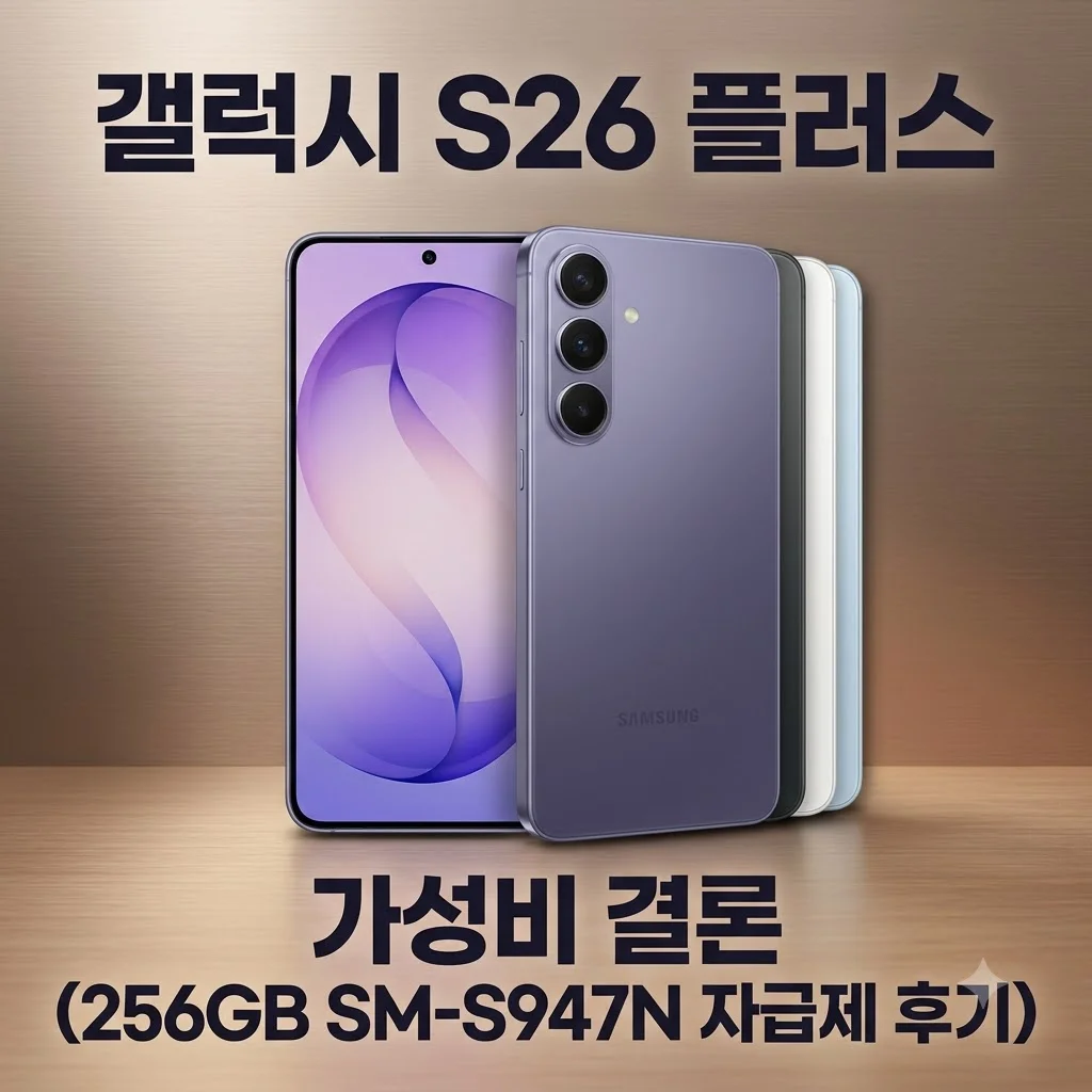 갤럭시 S26 플러스 256GB 자급제 SM-S947N 후기! 품절 대란 속 가성비 결론