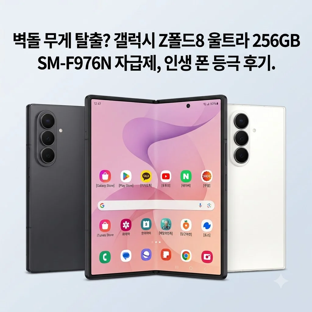 갤럭시 Z폴드8 울트라 256GB SM-F976N 자급제, 벽돌 무게 탈출? 인생 폰 등극 후기