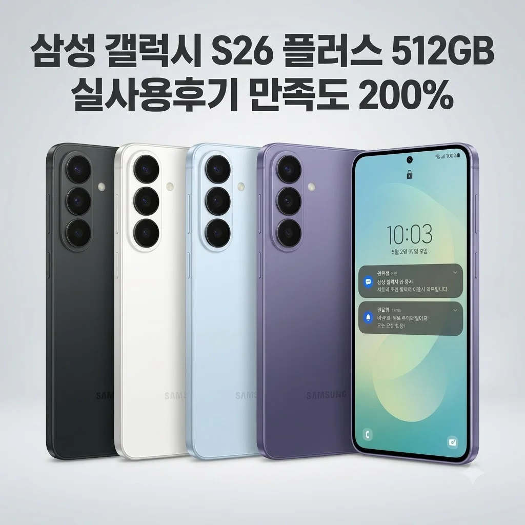 삼성 갤럭시 S26 플러스 512GB 자급제 SM-S947N, 실사용후기 만족도 200%