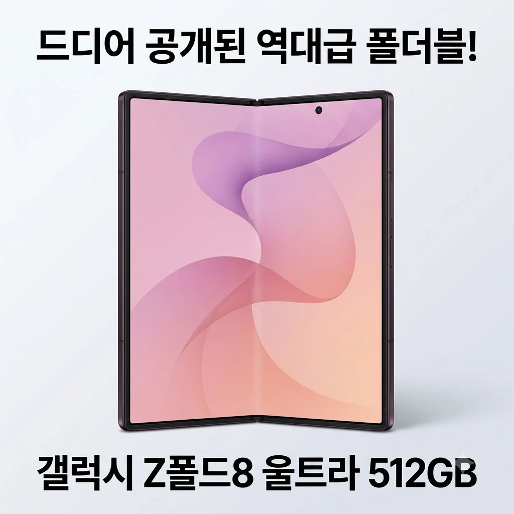 갤럭시 Z폴드8 울트라 512GB SM-F976N, 드디어 공개된 역대급 폴더블!