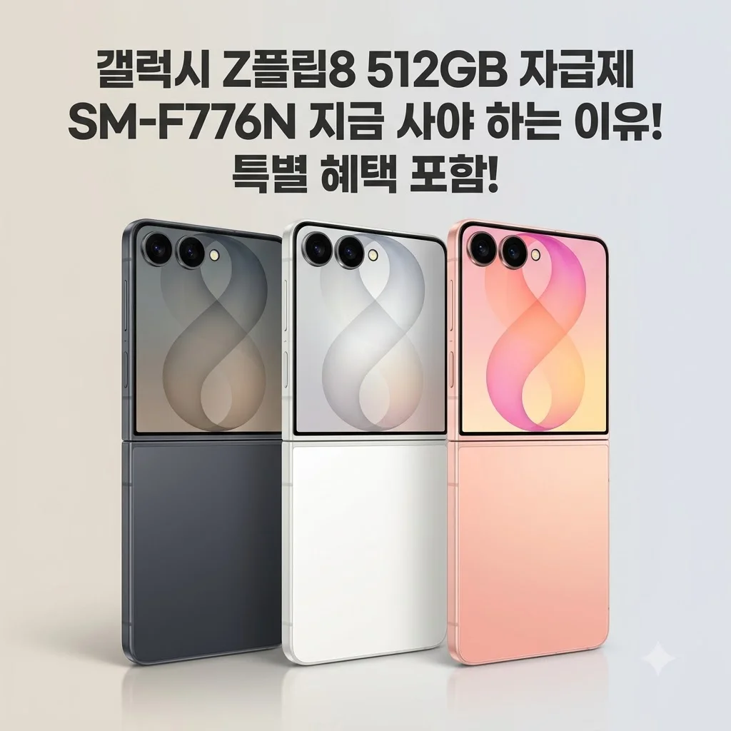 갤럭시 Z플립8 512GB 자급제 SM-F776N 지금 사야 하는 이유!