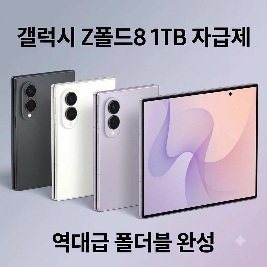 갤럭시 Z폴드8 1TB 자급제 SM-F971N 폼팩터 변화로 완성된 역대급 폴더블