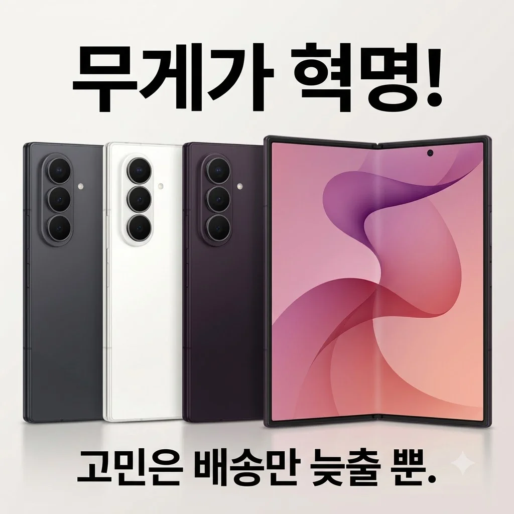 갤럭시 Z폴드8 울트라 1TB 자급제 SM-F976N, 무게가 혁명! 고민은 배송만 늦출 뿐