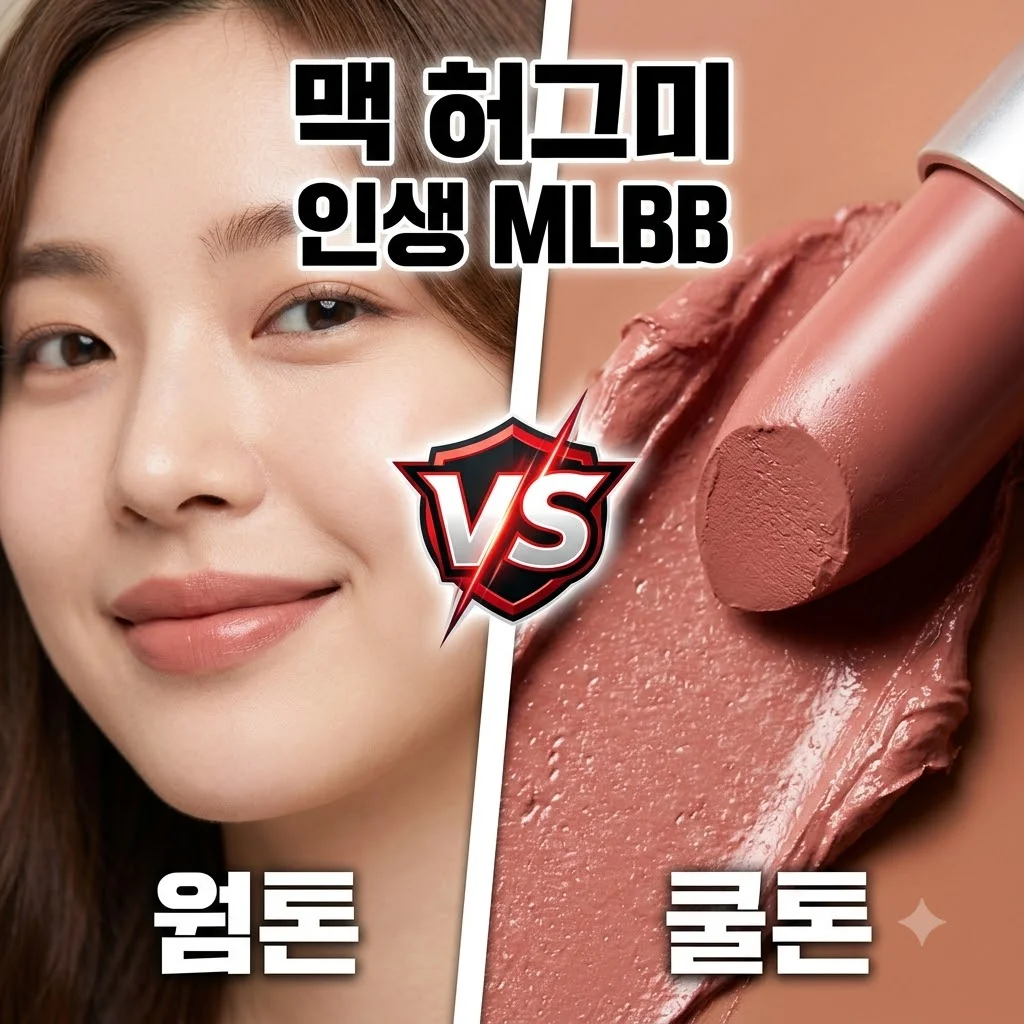 맥 허그미 후기 웜톤 쿨톤 찰떡 MLBB 립스틱 추천 및 포쉬핏 비교