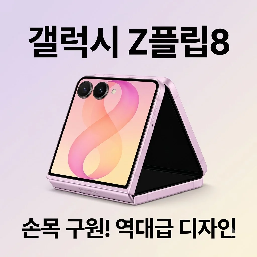 갤럭시 Z플립8 256GB 자급제 SM-F776N, 손목 구원해줄 역대급 디자인 후기
