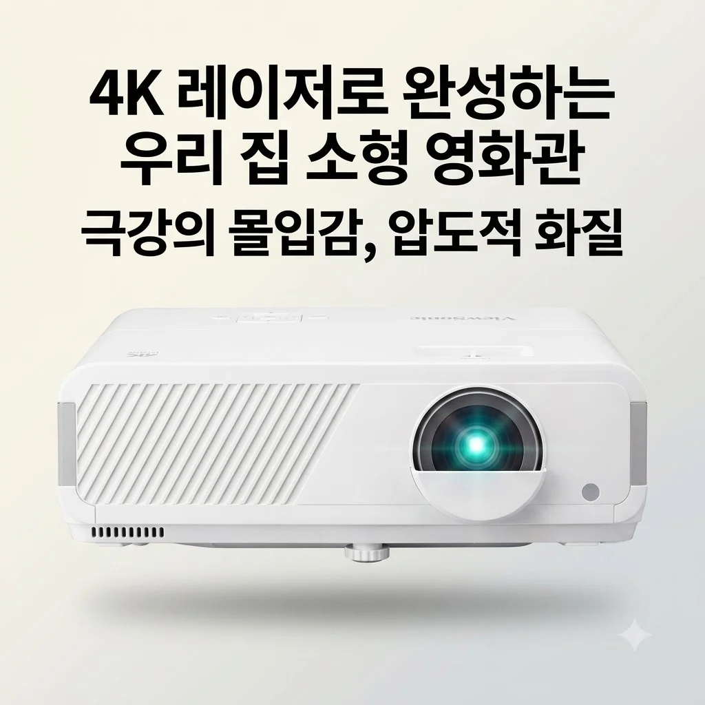 뷰소닉 LX720-4K 빔프로젝터, 4K 레이저로 완성하는 우리 집 소형 영화관