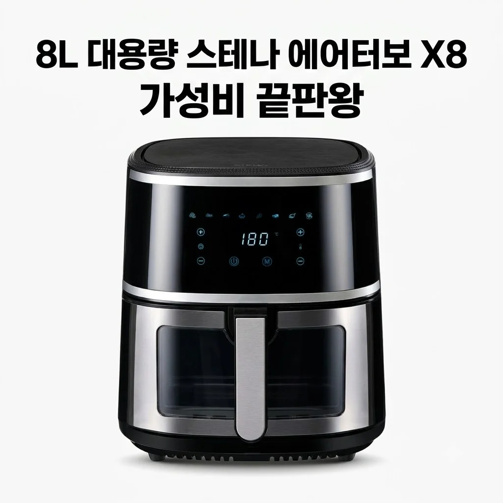 스테나 에어터보 X8 에어프라이어 8L 대용량 가성비 끝판왕 솔직후기