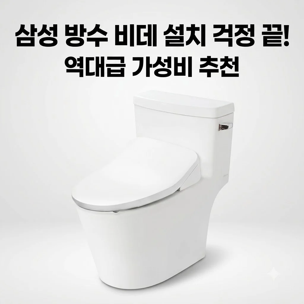 삼성 방수 비데 노필터 풀스테인리스 설치 고민 해결! 역대급 가성비 추천