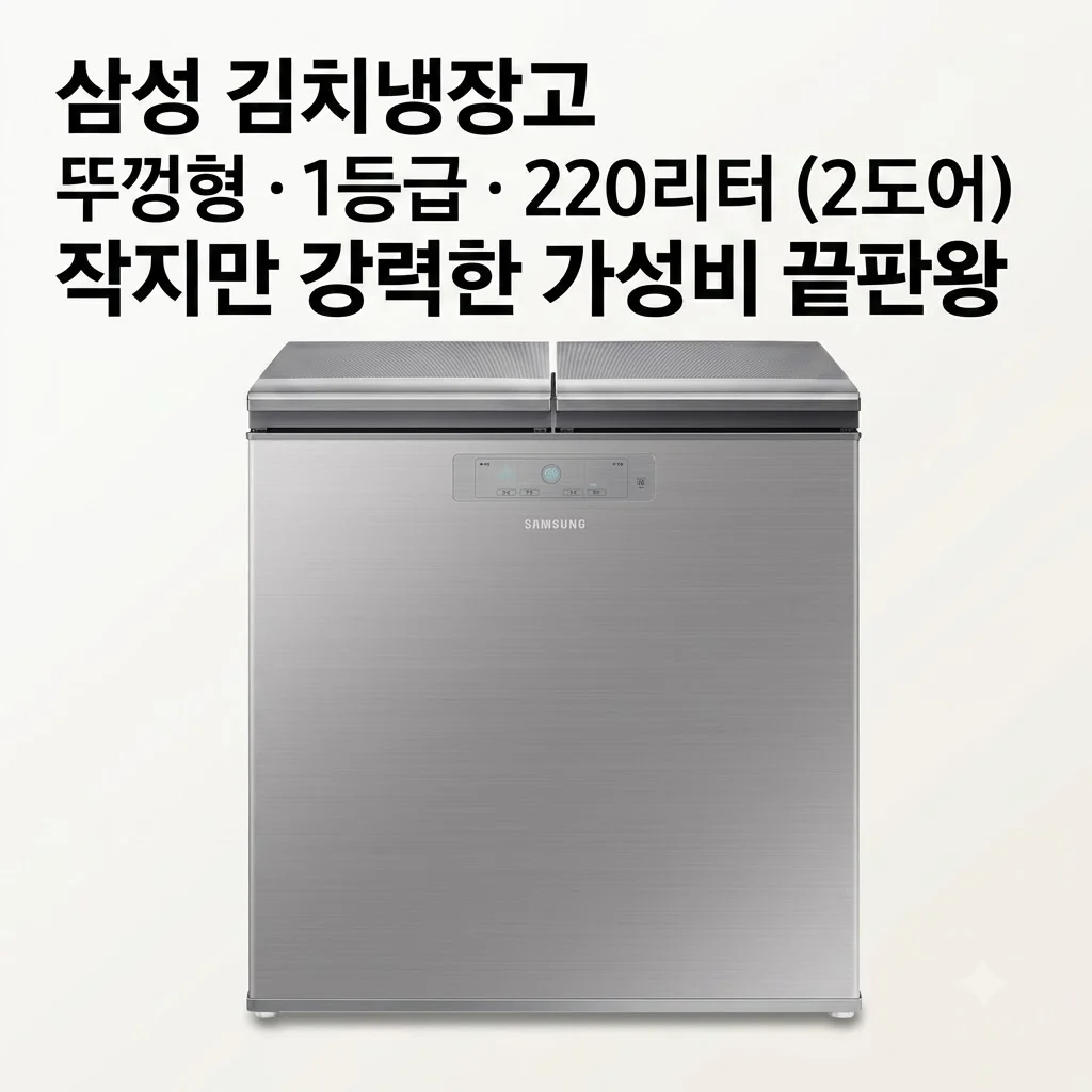 삼성 김치냉장고 뚜껑형 1등급 220리터 2도어, 작지만 강력한 가성비 끝판왕